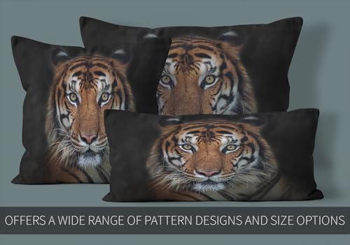Siberian Tiger Throw Pillow Cover 20x26 Decorative Pillowcase