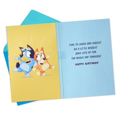 Hallmark Bluey Musical Birthday Card with Light - Hip Hooray Design