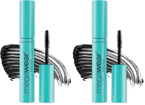 wet n wild Megawear Volumizing Mascara, Black, 2-Pack