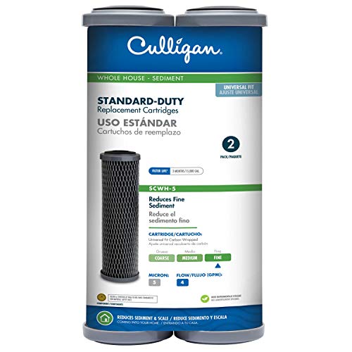 Culligan SCWH-5 Whole House Water Filter Cartridge, 5-Micron, 12-Pack