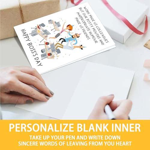 Funny Boss Day Card - Sarcastic Appreciation Card for Boss