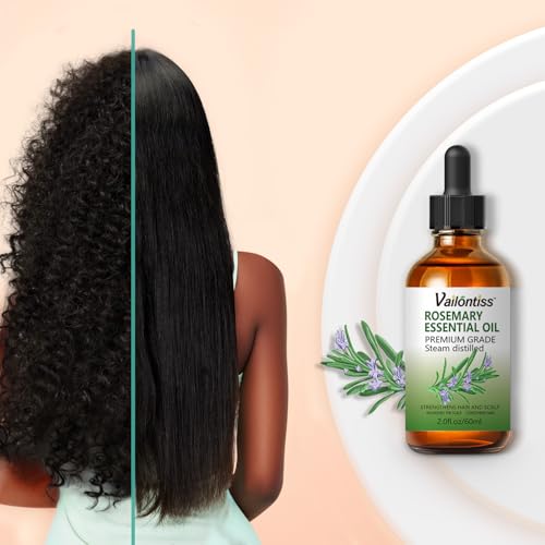 Vailontiss Rosemary Oil for Hair Growth & Scalp Strengthening - 2 Fl Oz