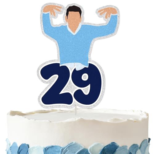 Glitter Twenty-Nine Birthday Cake Topper for Women's 29th Celebration