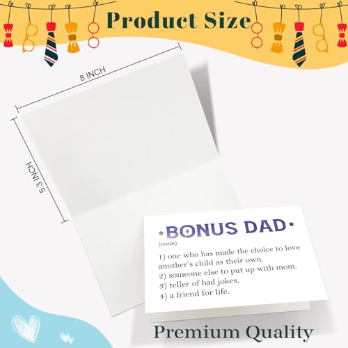 Bonus Dad Definition Card - Perfect for Father's Day, Birthdays