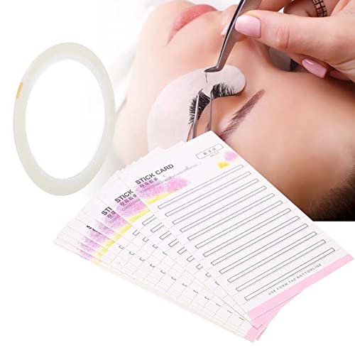 10PCS Eyelash Extension Storage Cards with Double-Sided Tape