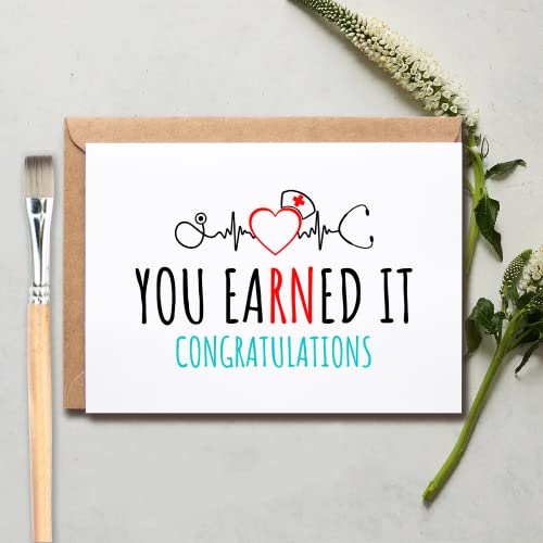 Cute Nurse Graduation Card - You Earned It Congratulations
