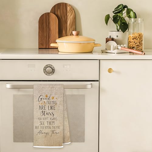 Good Friends Are Like Stars Decorative Kitchen Towel - Gifts Towels-f