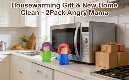 Angry Mama Microwave Steam Cleaner - 2-Pack Natural Kitchen Grime Remover