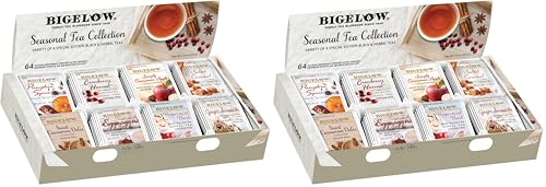 Bigelow Tea Seasonal Collection Gift Box Sampler - 64 Bags