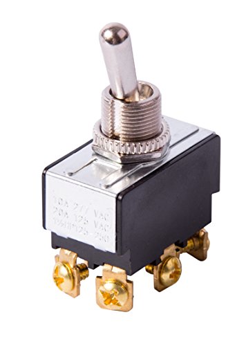 Gardner Bender Heavy-Duty Double Pole Single Throw Toggle Switch 20A/125V AC, ON-OFF, Screw Terminals, Pack of 1 - Model GSW-15