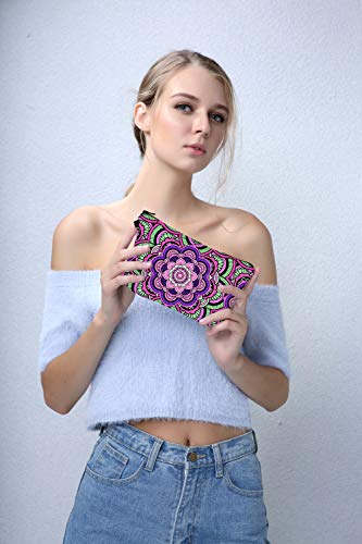 Deanfun Waterproof Mandala Flower Cosmetic Bag & Travel Toiletry Pouch