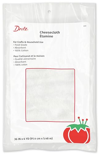 Dritz Cheesecloth, Food Grade #10, 36-Inch x 6-Yards, White - Pack of 1