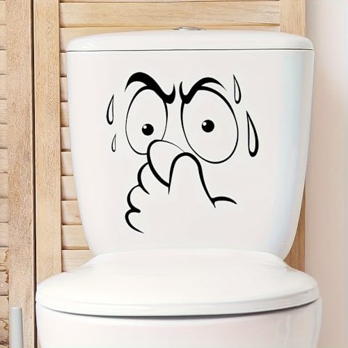 Veloshine Toilet Lid Decals - Reusable Abstract Animal Bathroom Stickers