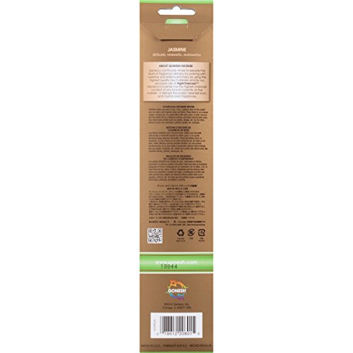 Gonesh Jasmine Extra Rich Incense Sticks - 20 Pack