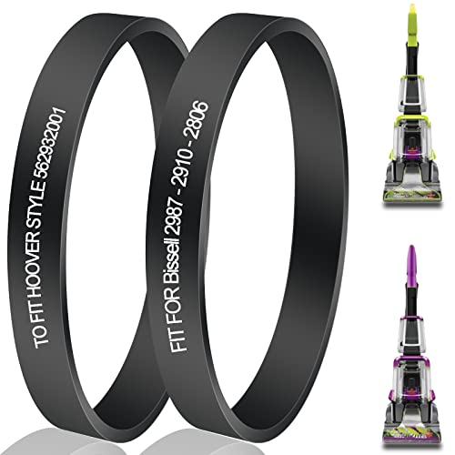 Replacement Vacuum Belt for Bissell PowerBrush Pet & TurboClean Models 2910, 2987 - 2 Pack