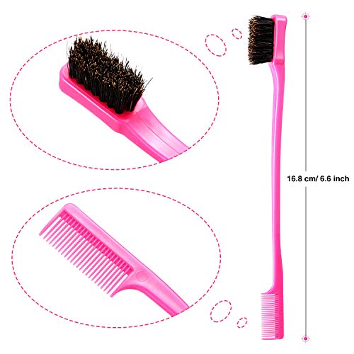 BBTO 5-Piece Double-Sided Edge Hair Brush and Comb Set