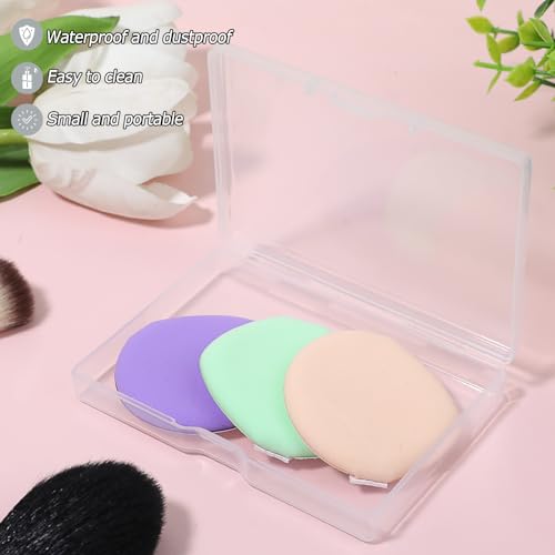 KALIONE 3-Piece Portable Travel Cotton Pad Holder Set