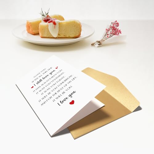 Chenive Romantic Anniversary Greeting Card for Husband, Wife and Partner