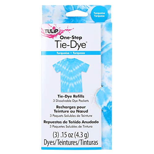 Tulip One-Step Tie-Dye Refill Pack - Turquoise, 3 Dissolvable Packets