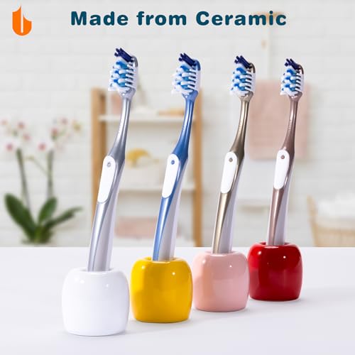 Urbanstrive Ceramic Toothbrush Holder Set - 2 Pack, White