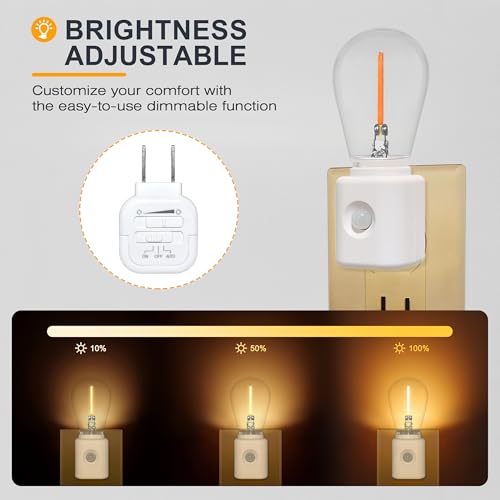 LUMILECT Adjustable Amber Night Light with Motion Sensor - 2200K