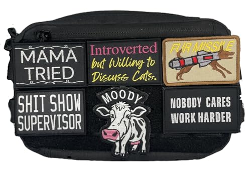 Funny Cat Lover Morale Patch - 3x2 Hook & Loop for Bags & Hats
