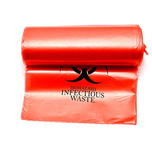 Oakridge 40 Gallon Biohazard Waste Disposal Bags - 14 Microns, 10 Count