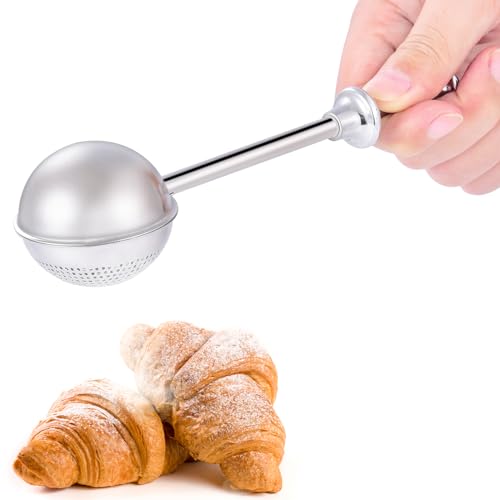 XVBITOR Stainless Steel Flour Sifter and Baking Duster Wand