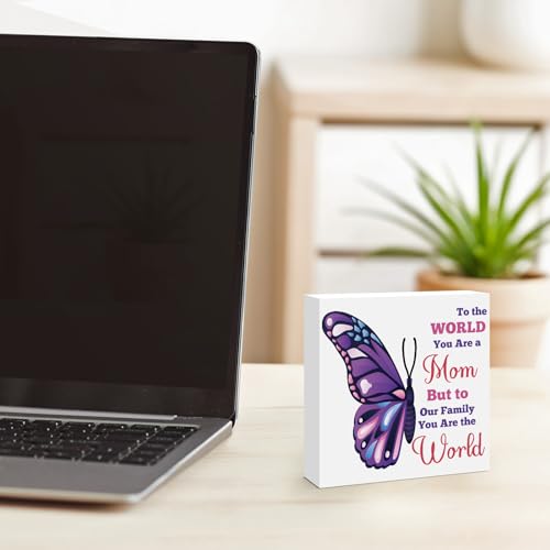 Heartfelt Wooden Box Sign for Mom - Perfect Gift for Any Occasion