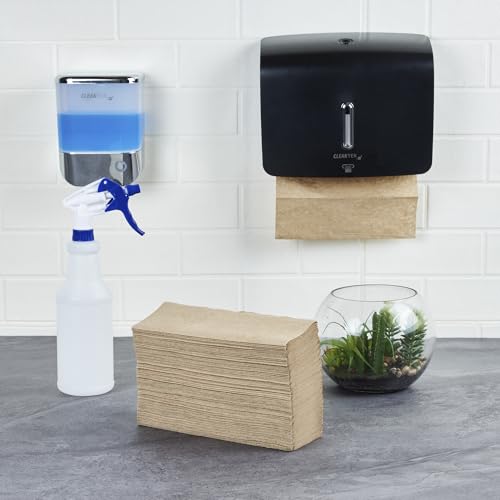 Restaurantware Kraft M-Fold Paper Towels - 9.5 x 9.3 In, 250 Pack, Sustainable, Disposable, All-Purpose