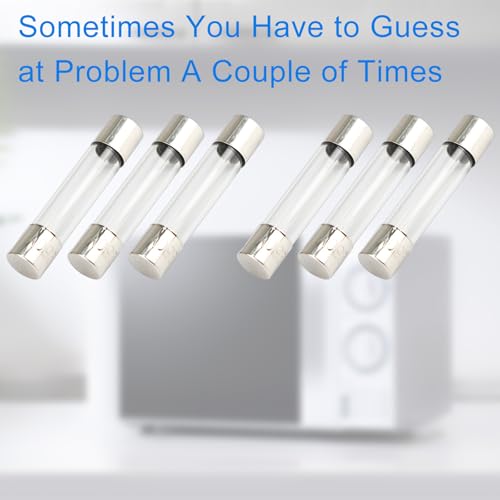 20A 250V Microwave Fuse - 6 Pack Fast-Blow Glass Fuses