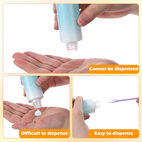 2-Piece Mini Silicone Spatula Set for Makeup & Kitchen Use