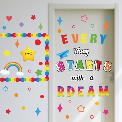 Motivational Bulletin Board Cutouts - Dream Wall Decor Set