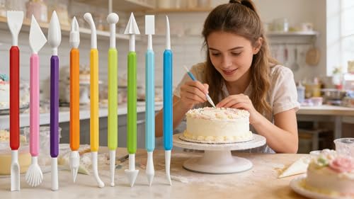 9-Piece Fondant Sculpting Tool Set for Cake Decorating