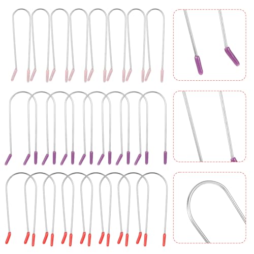 Bewudy 24Pcs Hot Roller Clips Replacement Kit - 3 Sizes Stainless Steel