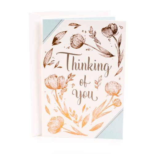 Hallmark Thinking of You Card - Brighten Your Day Flower Pattern, 5x7.2 Inches, Includes Envelope