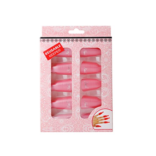 KINGMAS Gel Polish Remover Clips 10 Pcs Nail Soak Off Caps