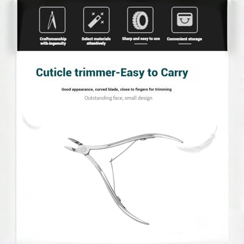 TIKMNO 2 Pcs Professional Cuticle Trimmer Set – Stainless Steel Nippers