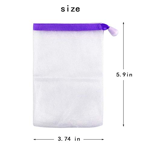 INVODA Double Layer Mesh Soap Saver Bag and Foam Net 10 Pack