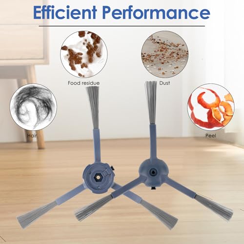6-Pack Side Brushes for Eufy C20 Omni Robot Vacuum - Nylon Replacement Parts