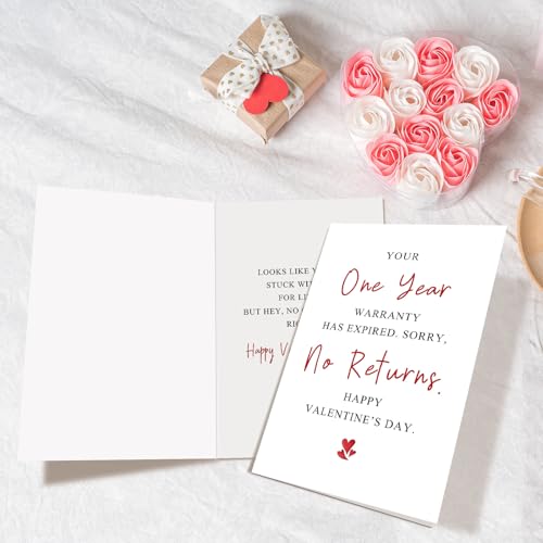 Funny Valentine's Day Card for Husband and Wife - Sarcastic Greeting