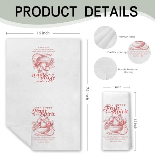 Fruit of The Spirit Kitchen Hand Towel, Galatians 5:22-25 Scripture Gift