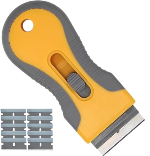CANOPUS Non-Scratch Scraper Tool with 10 Replacement Blades