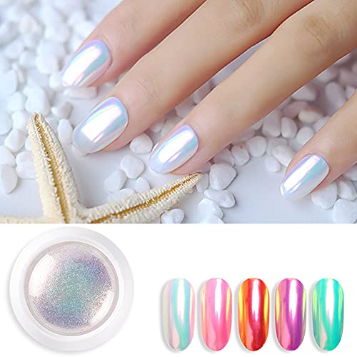 Magic Mirror Chrome Nail Powder Pearl Glitter Nail Art Pigment