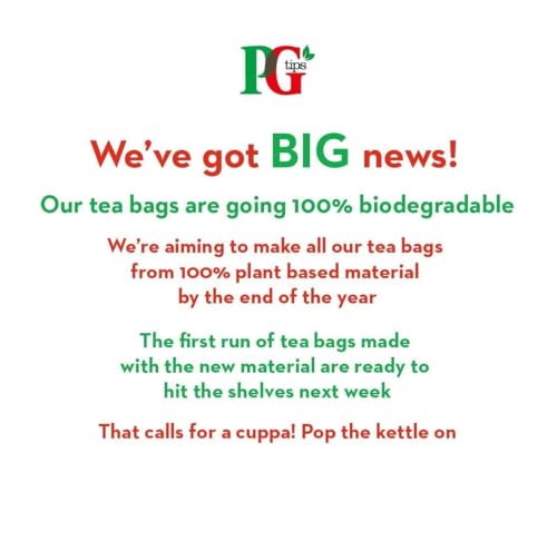 PG Tips Decaf Tea Bags - 70 Count, Full-Bodied Flavor Anytime