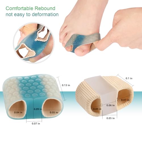 SEBS Toe Spacers & Bunion Correctors for Hallux Valgus Relief 4-Pack