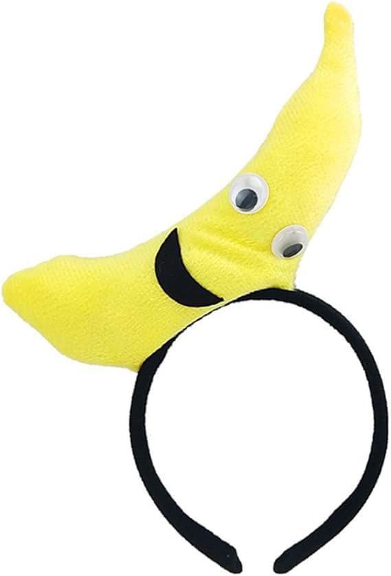 Mozff Plush Banana Headband Cute Fruit Hair Accessory for Women