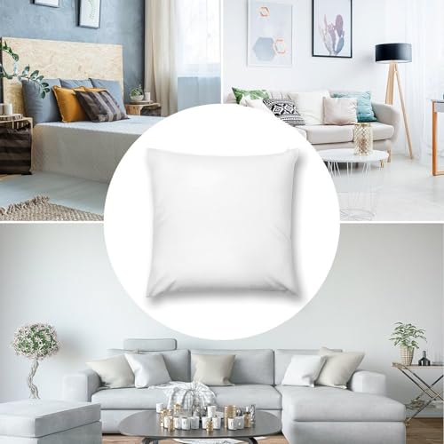 Customizable Text & Image Pillow Case - 18x18in Solid White