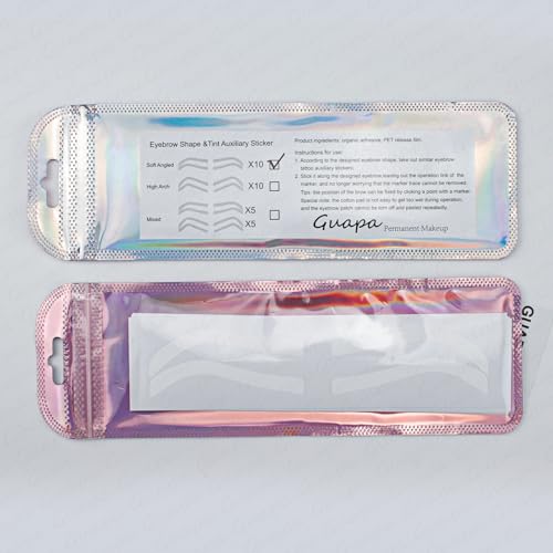 Guapa Disposable Eyebrow Design Stencil Stickers for Precision Shaping & Airbrush Brows