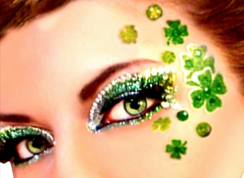 Angels Beauty Green Body Glitter Gel Self-Adhesive Chunky Face Hair Glitter